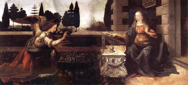 LEONARDO da Vinci The Verkundigung Sweden oil painting art